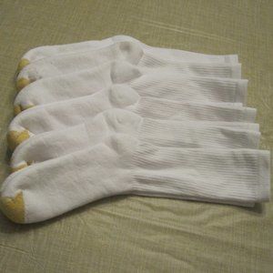 6 pair women's athletic socks, new